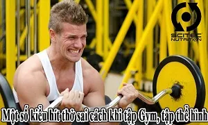 1 số kiểu hít thở sai cách khi tập gym thể hình