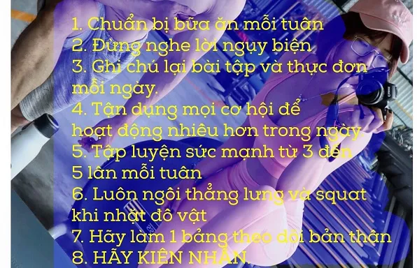 8 thói quen bạn cần có để đạt được thân hình chuẩn