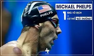 Nhà vô địch bơi lội Michael Phelps với cơ thể bất thường