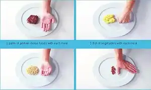 Quy tắc bàn tay giảm béo ko cần đếm Calories