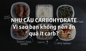 Xác định nhu cầu Carb và vì sao không nên ăn quá ít Carbohydrate