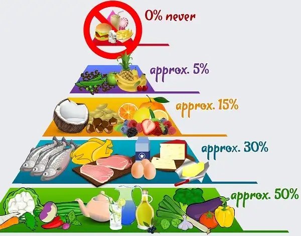 1 kim tự tháp về cách ăn low Carbs