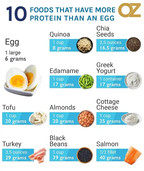 10 loại thực phẩm giàu Protein hơn trứng 10 loại thực phẩm giàu Protein hơn trứng