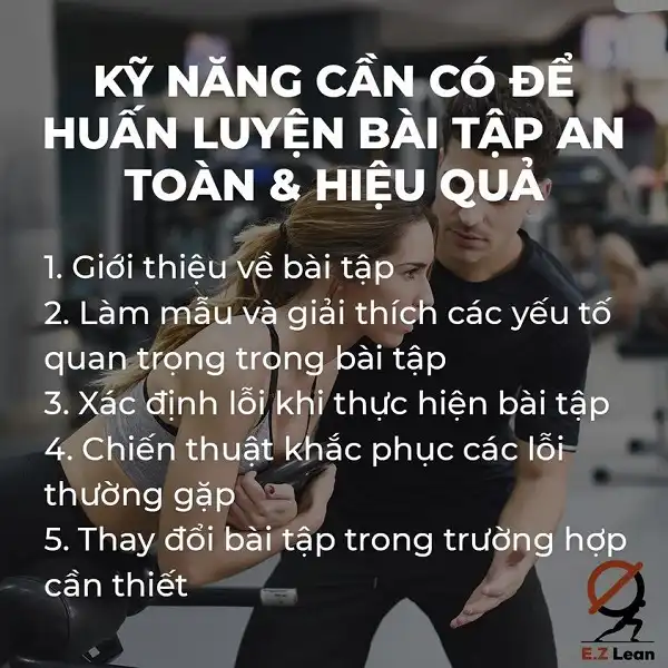 5 kĩ năng cần có để huấn luyện bài tập an toàn và hiệu quả