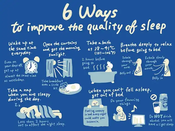 Tham khảo thêm 6 tips cải thiện giấc ngủ