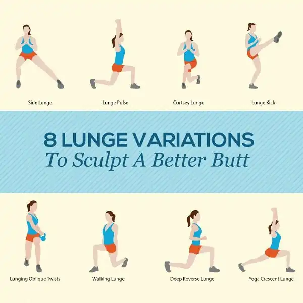 Tham khảo tập luyện 8 biến thể của lunges