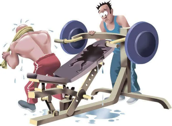 Đổ mồ hôi khi tập gym không phải giảm mỡ