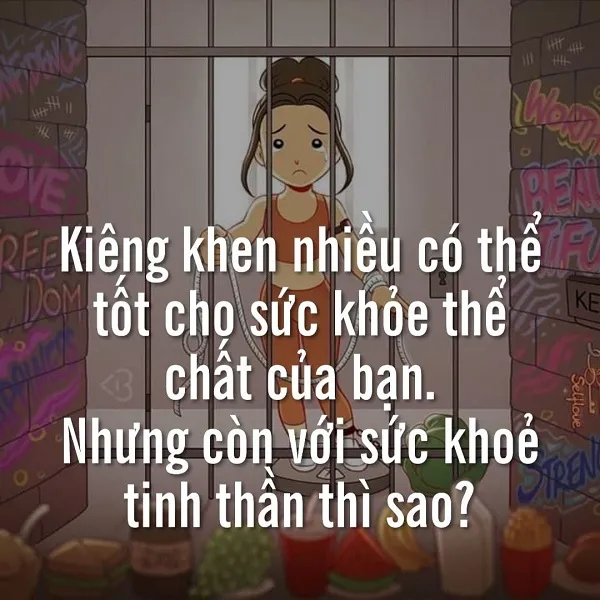 Kiêng khen đồ ăn quá mức tạo sự thiếu hụt trong tinh thần Kiêng khen đồ ăn quá mức tạo sự thiếu hụt trong tinh thần