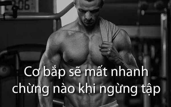 Nghĩ tập bao lâu thì mất cơ bắp