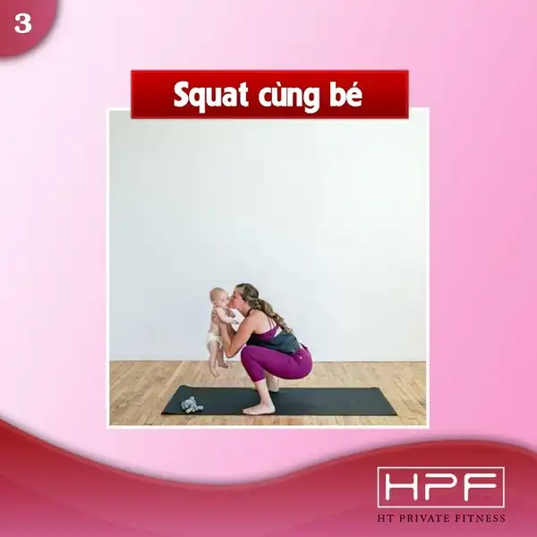 Squat cùng bé