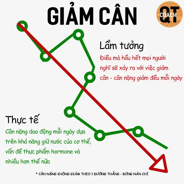 Tại sao hôm qua giảm cân hôm nay tăng cân