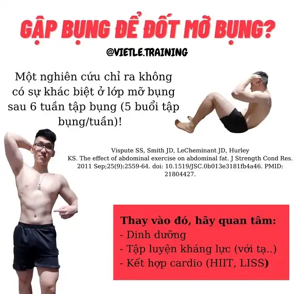 Thực hư về tập bụng để làm giảm mỡ bụng Thực hư về tập bụng để làm giảm mỡ bụng
