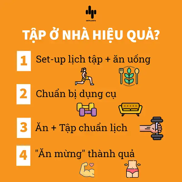 Tập luyện ở nhà hiệu quả