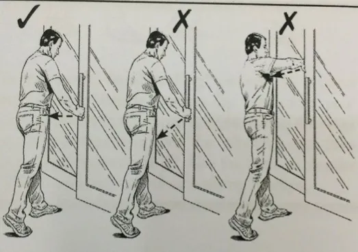 Tư thế đẩy và kéo đúng cần phát lực qua cột sống Tư thế đẩy và kéo đúng cần phát lực qua cột sống