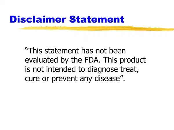 Tuyên bố từ chối trách nhiệm của FDA